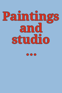 Paintings and studio property of the late Francis Lathrop.