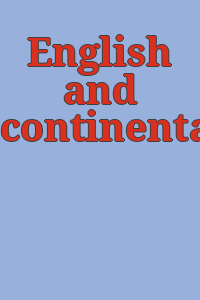 English and continental furniture