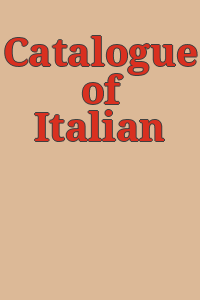 Catalogue of Italian paintings.