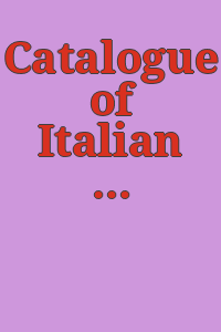 Catalogue of Italian paintings, with which is included a small group of Spanish pictures. [prepared by George Buchanan].