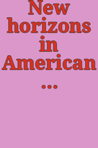 New horizons in American art / with an introduction by Holger Cahill.