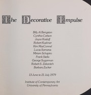 The decorative impulse : Billy Al Bengston ... [et al.] / Institute of Contemporary Art, University of Pennsylvania.