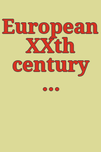 European XXth century artists. / Sidney Janis Gallery [Exhibition of selected works by XXth century European artists from January 8-February 1, 1969.