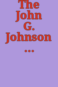 The John G. Johnson collection of paintings and works of art : report of committee ...