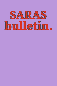 SARAS bulletin.