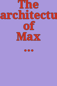 The architecture of Max Abramovitz. [Catalog.