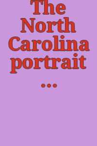 The North Carolina portrait index, 1700-1860 / Compiled by Laura MacMillan, chairman of historic activities for the National Society of the Colonial Dames of America in the State of North Carolina.