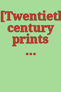 [Twentieth century prints from the Dartmouth College collection] / compiled by members of the History of Prints Seminar, Dept. of Art, Spring term, 1972 ; edited by Franklin W. Robinson.