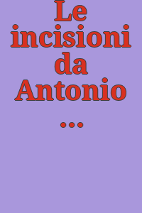 Le incisioni da Antonio Canova / [testo di Carlo Alberto Petrucci].