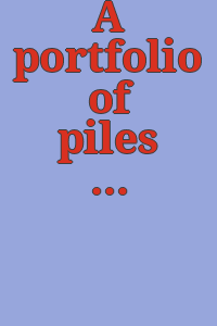 A portfolio of piles : N. E. Thing Co., 1968.
