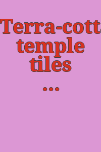 Terra-cotta temple tiles of maritime Bengal.