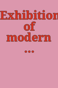 Exhibition of modern British crafts / organised by the British Council, London.