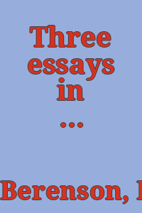 Three essays in method .