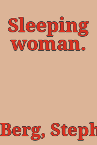 Sleeping woman.