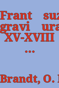 Frant͡suzskai͡a gravi͡ura XV-XVIII vekov v sobranii Ėrmitazha / O. F. Brandt.