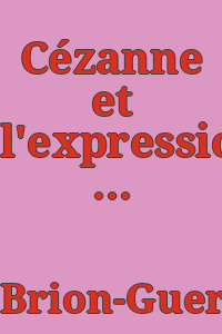 Cézanne et l'expression de l'espace / Liliane Guerry.