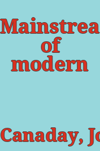 Mainstreams of modern art.