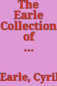 The Earle Collection of early Staffordshire pottery : illustrating over seven hundred different pieces / by Cyril Earle ; with an introd. by Frank Falkner ; and a supplementary chapter by T. Sheppard.