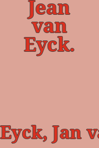Jean van Eyck.