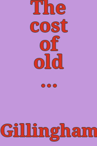 The cost of old silver / by Harrold E. Gillingham.