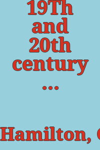 19Th and 20th century art: painting, sculpture, architecture.