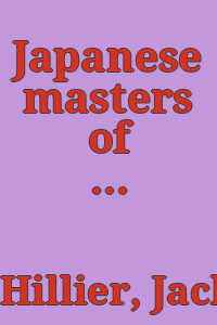 Japanese masters of the colour print : a great heritage of oriental art.