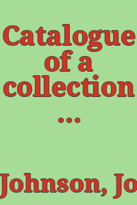 Catalogue of a collection of paintings belonging to John G. Johnson.