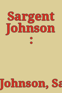 Sargent Johnson : retrospective.