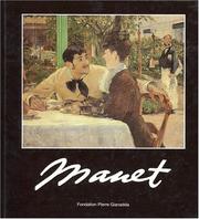 Manet : 5 juin au 11 novembre 1996 / commissaire et auteur du catalogue de l'exposition, Ronald Pickvance.