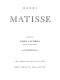 Henri Matisse. Text by John Jacobus.