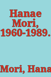 Hanae Mori, 1960-1989.