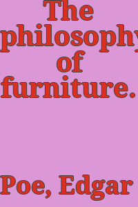 The philosophy of furniture.
