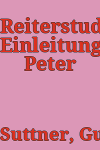 Reiterstudien. Einleitung: Peter Krenn.