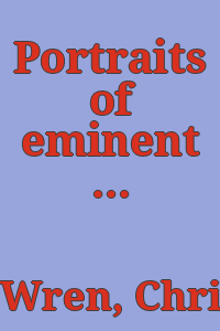 Portraits of eminent Americans,: which are rare and scarce.