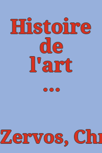 Histoire de l'art contemporain / Christian Zervos ; préface par Henri Laugier.
